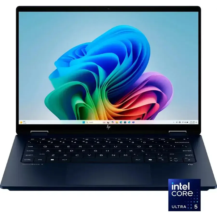 HP OMNIBOOK X FLIP LAPTOP 14-fm0013dx, INTEL ULTRA 5-226V, 16GB RAM, 512GB SSD, 14" 2K TOUCHSCREEN, HP 5MP IR CAMERA, BACKLIT KEYBOARD, WINDOW 11 HOME