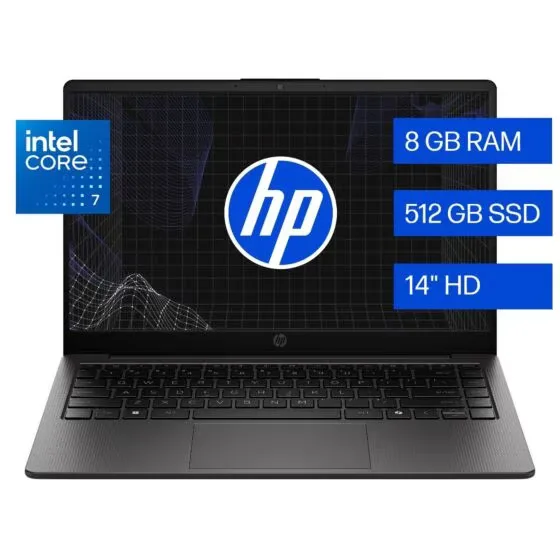 HP 240R INTEL CORE 5 120U 8GB DDR4 RAM 512GB SSD 14" FHD
